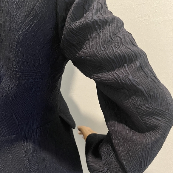 Italian Made Piazza Sempione Textured Black Jacket Size IT 42 or US 8/M … - Picture 13 of 16